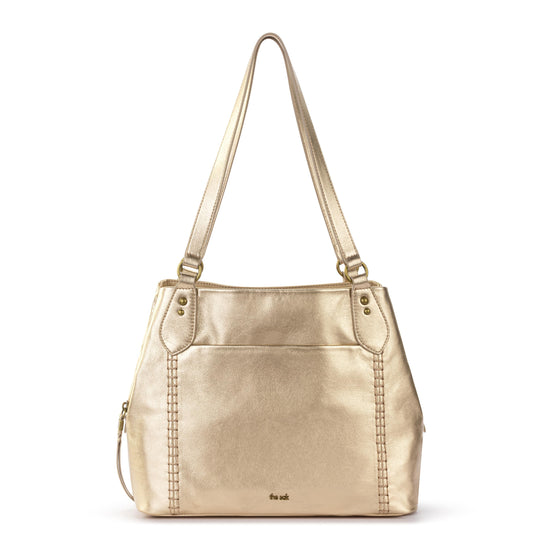 The Sak Melrose Satchel - Leather - Light Gold