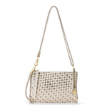 The Sak Vita Convertible Wristlet - Leather - Stone Metallic Woven