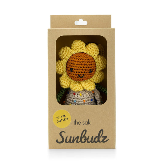The Sak Sunbudz Sunflower Dangle - Hand Crochet - Dottee