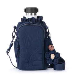EcoTwill - Navy Flower Blossom Quilted