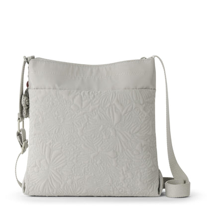 Sakroots Banyan Basic Crossbody - EcoTwill - Pebble Flower Blossom Quilted