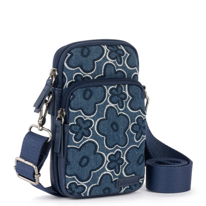 Sakroots Koa Smartphone Crossbody - Denim - Denim Retro Flower