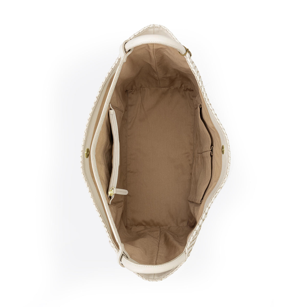 The Sak Los Feliz Large Tote - Leather - Stone Woven
