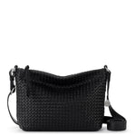 The Sak Melrose Crossbody - Leather - Black Woven