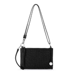 The Sak Vita Convertible Wristlet - Leather - Black Woven
