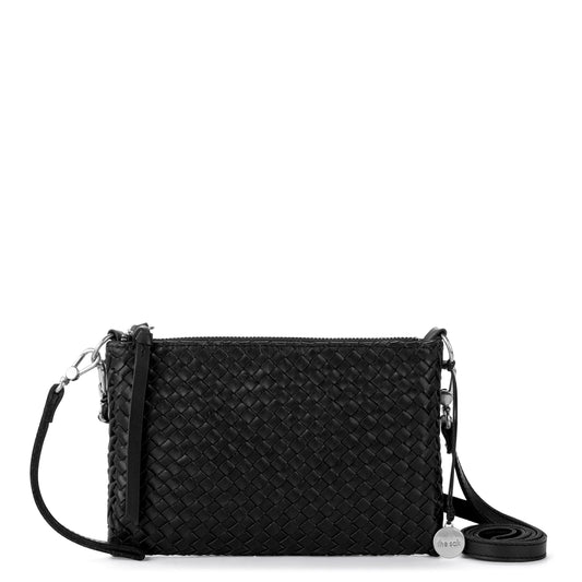 The Sak Vita Convertible Wristlet - Leather - Black Woven