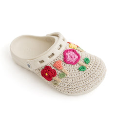 Hand Crochet - Flower Ecru