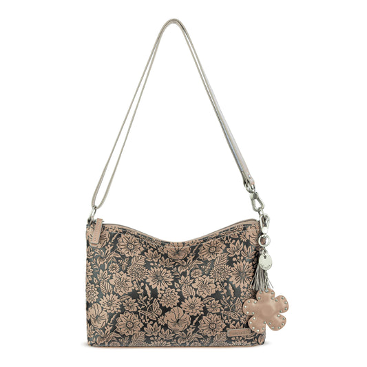 Sakroots Lumi Crossbody - EcoTwill - Mushroom In Bloom Embossed